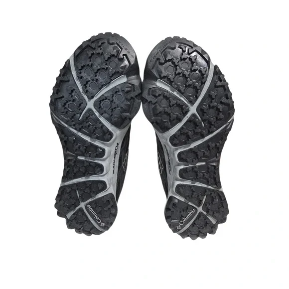Columbia Black & Gray OutDry Waterproof Trail Running Shoes Mens 11.5